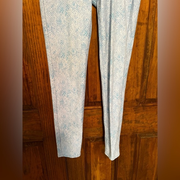 J. McLaughlin Lexi Snake Print Skinny Jeans Light Blue Size 6 | Summer Slim Fit - Picture 6 of 10